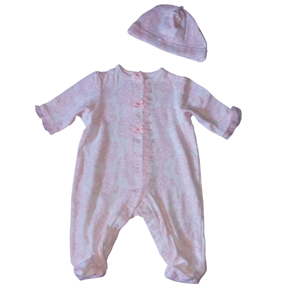 Little me baby girl pajamas Size NB